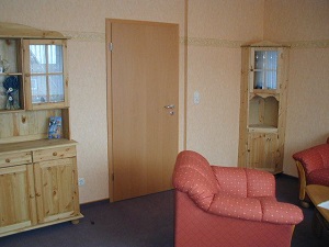 Ferienwohnung Ole School Wohnzimmer